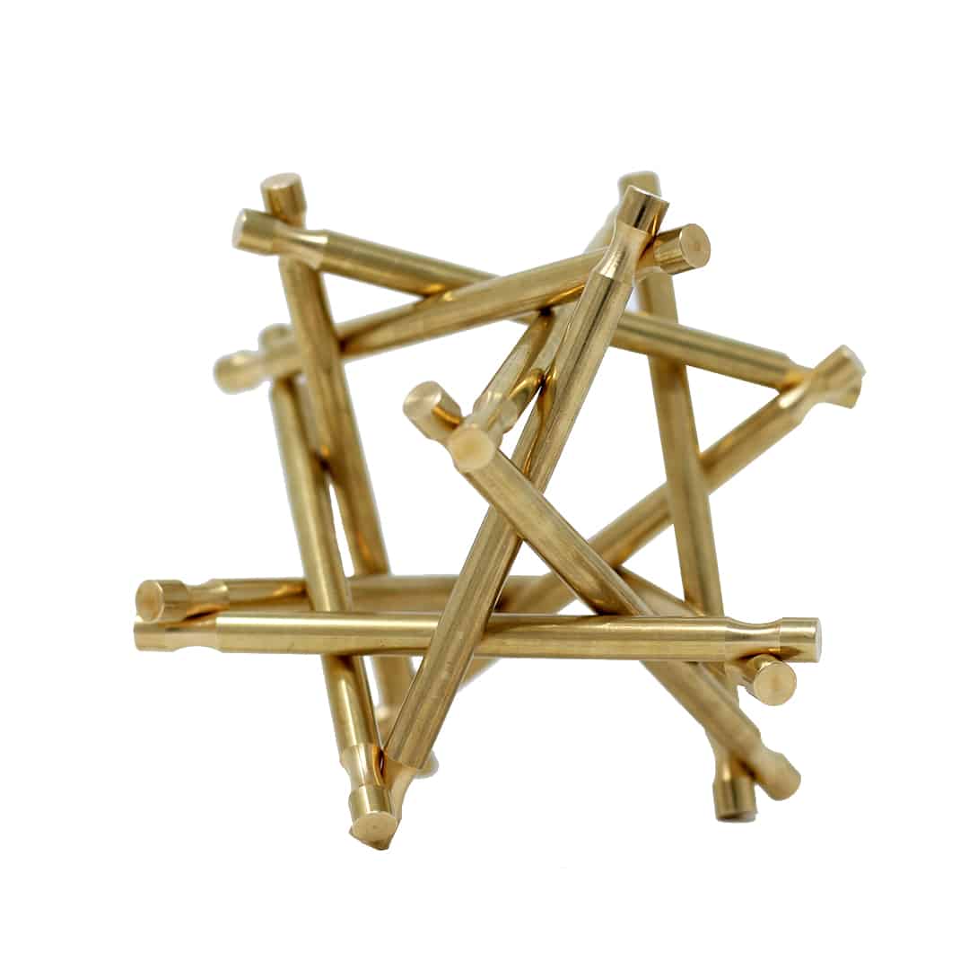 Two Brass Monkeys - Nova Plexus Puzzle - Brass