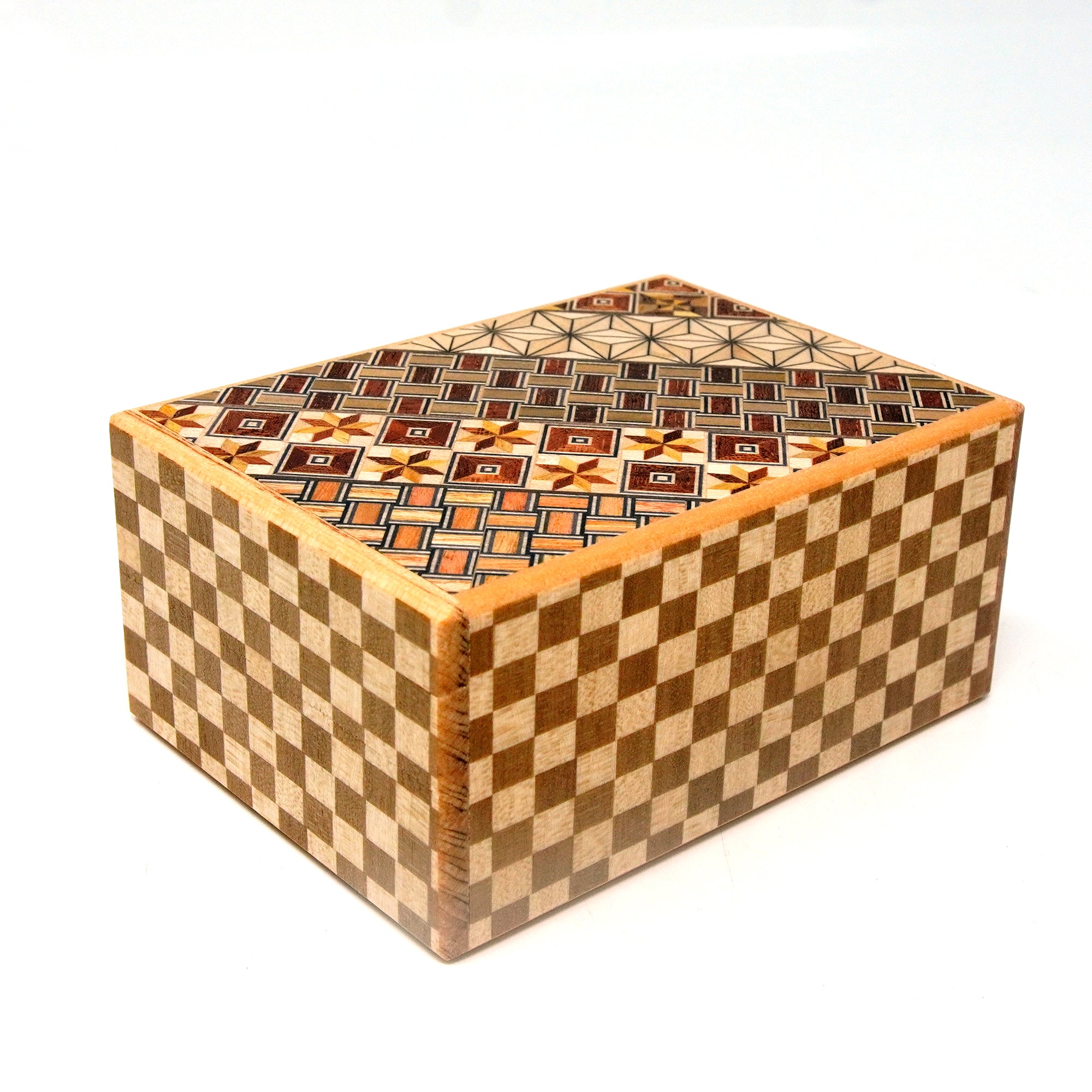 Japanese Puzzle Box - 4 Sun 18 Steps - Yosegi/ Ichimatsu