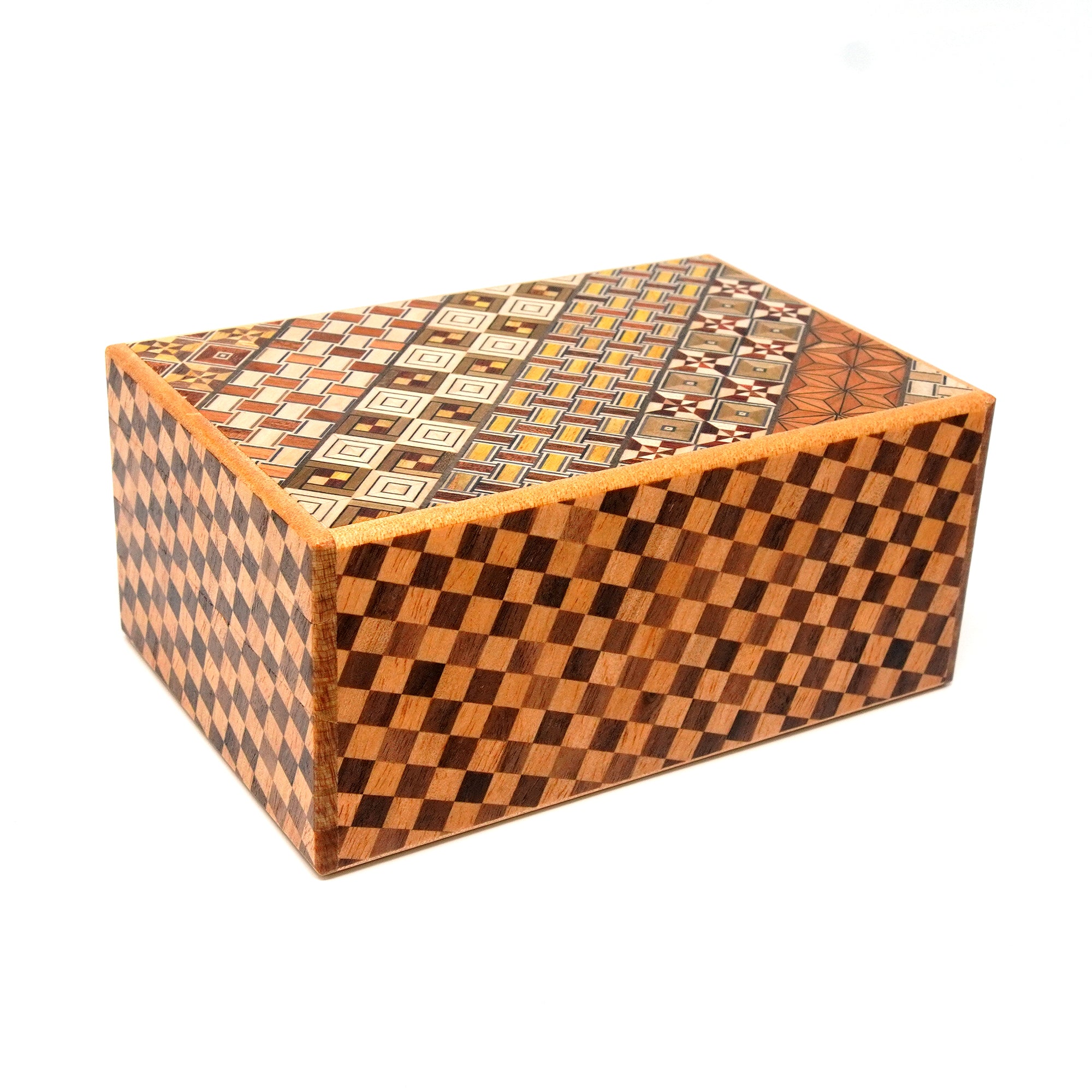 Japanese Puzzle Box - 5 Sun 14 Steps - Yosegi/ Ichimatsu