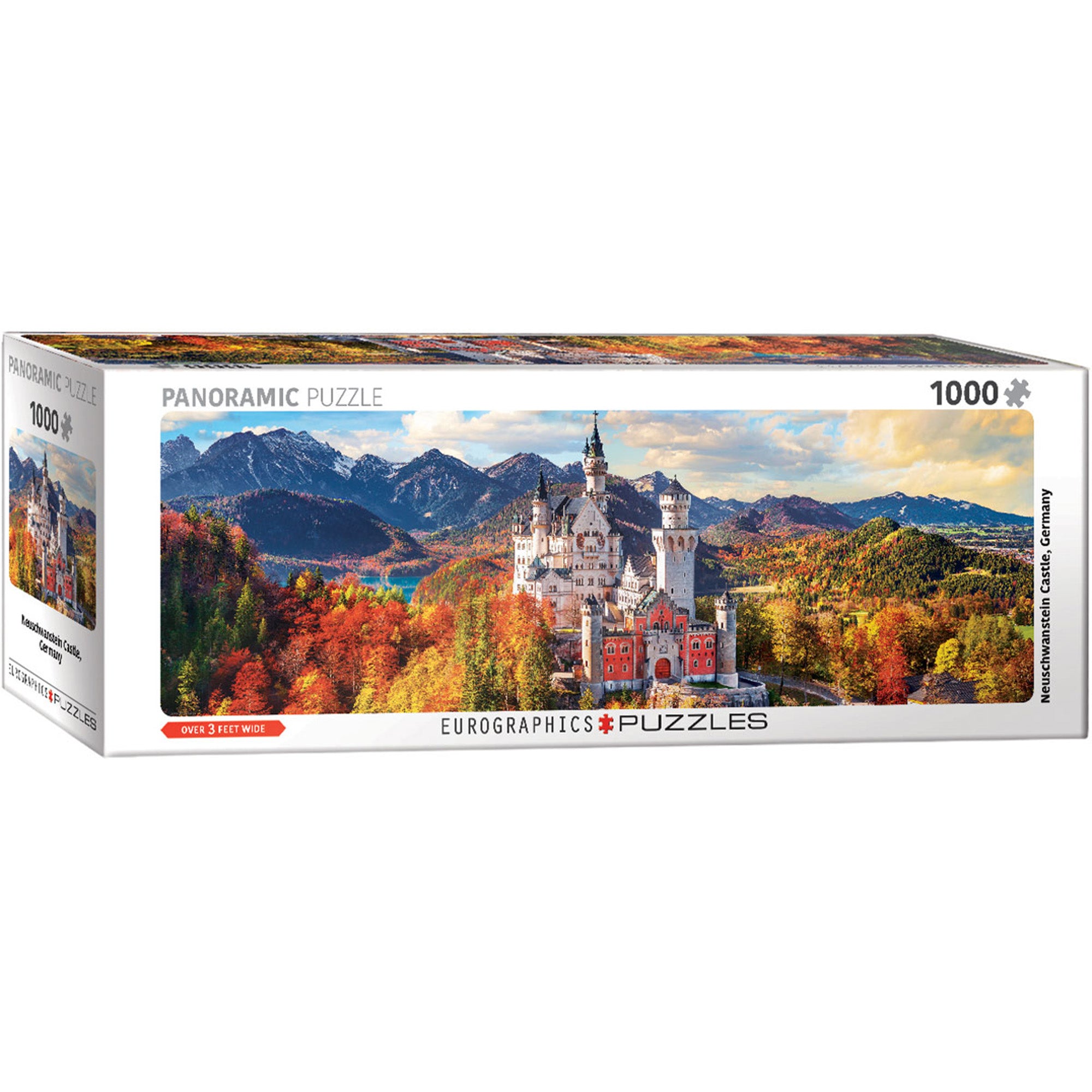 Neuschwanstien In Fall Panoramic Jigsaw - 1000 Pieces