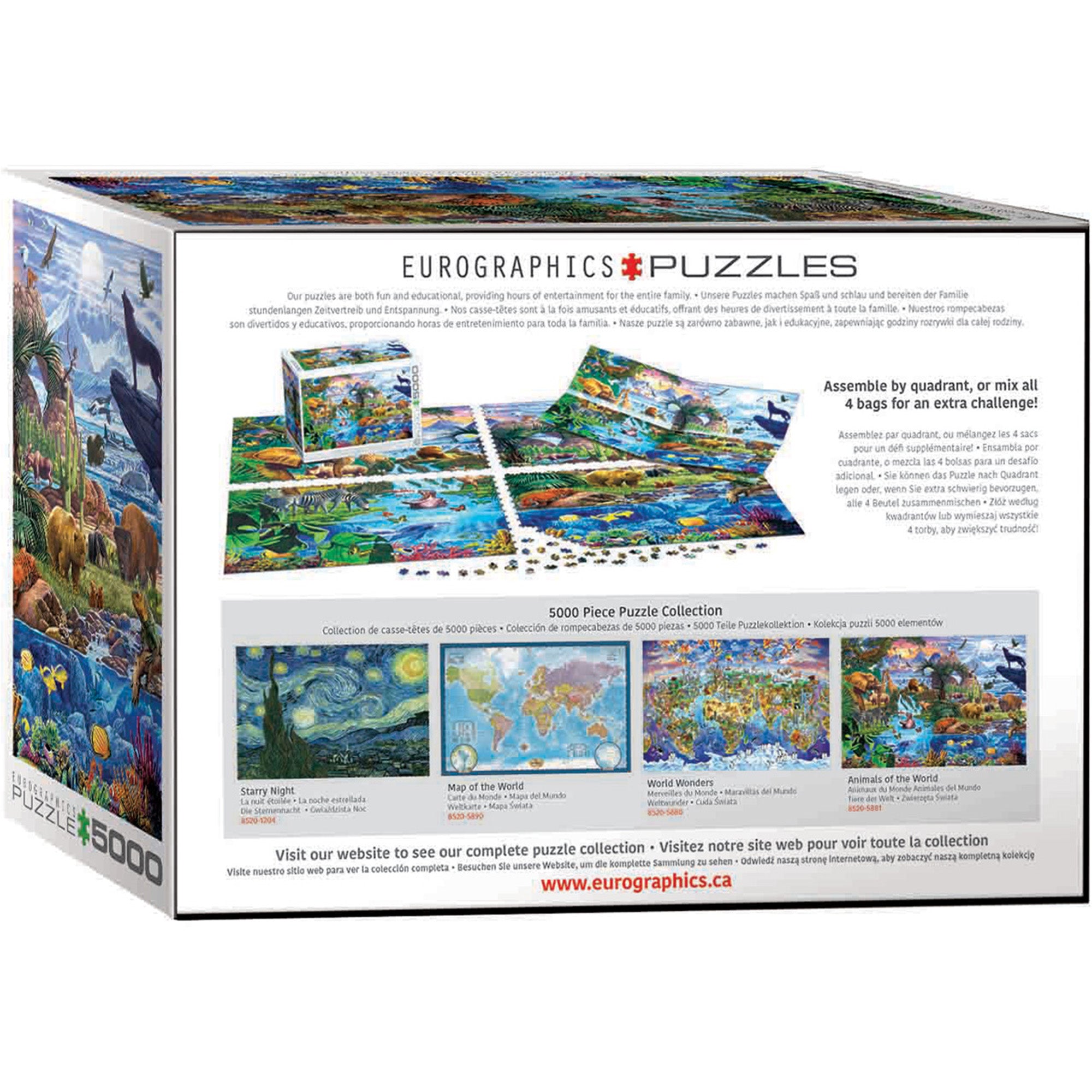 Animals Of The World Jigsaw - 5000 Pieces