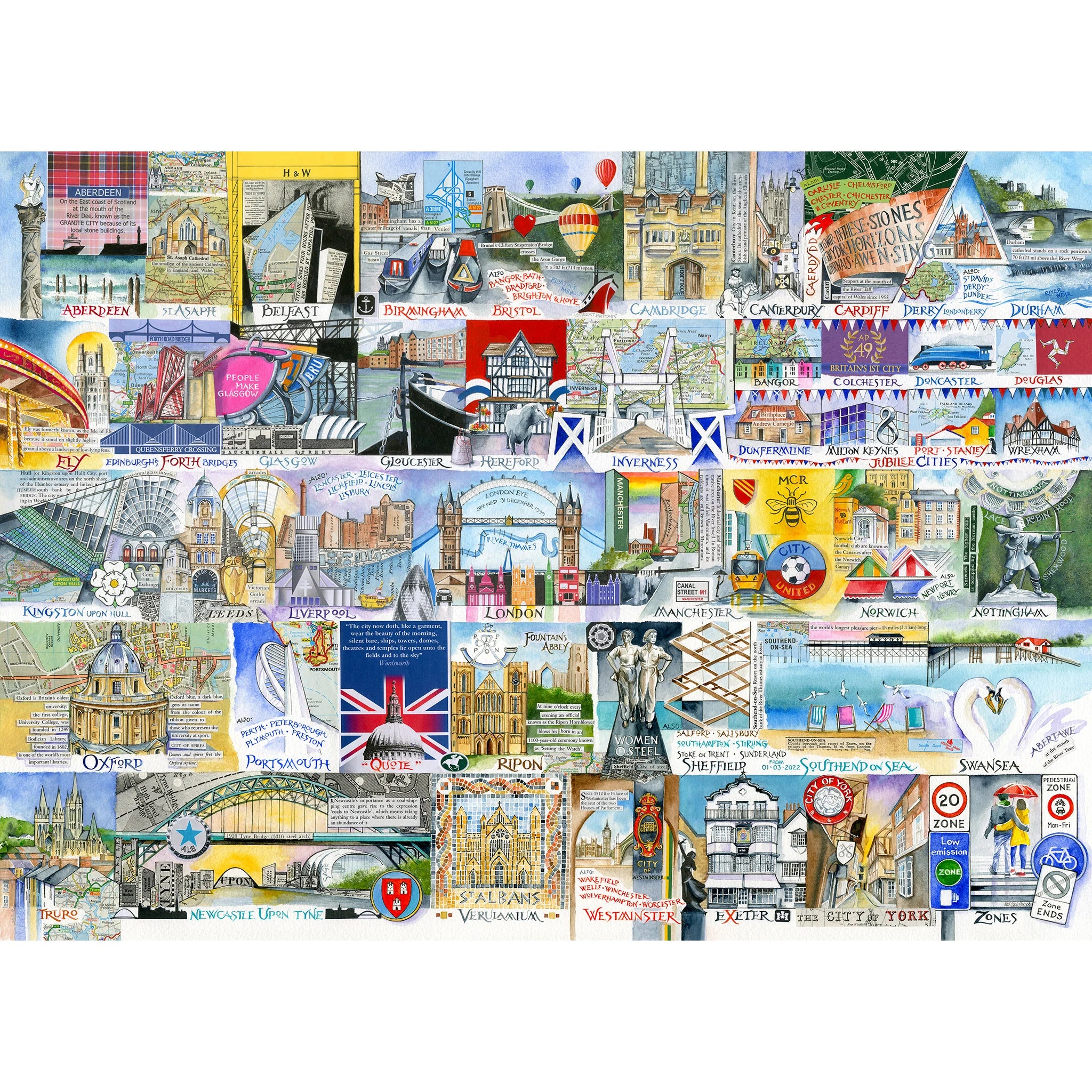 Bright Lights and Big Cities Jigsaw - 1000 Pieces