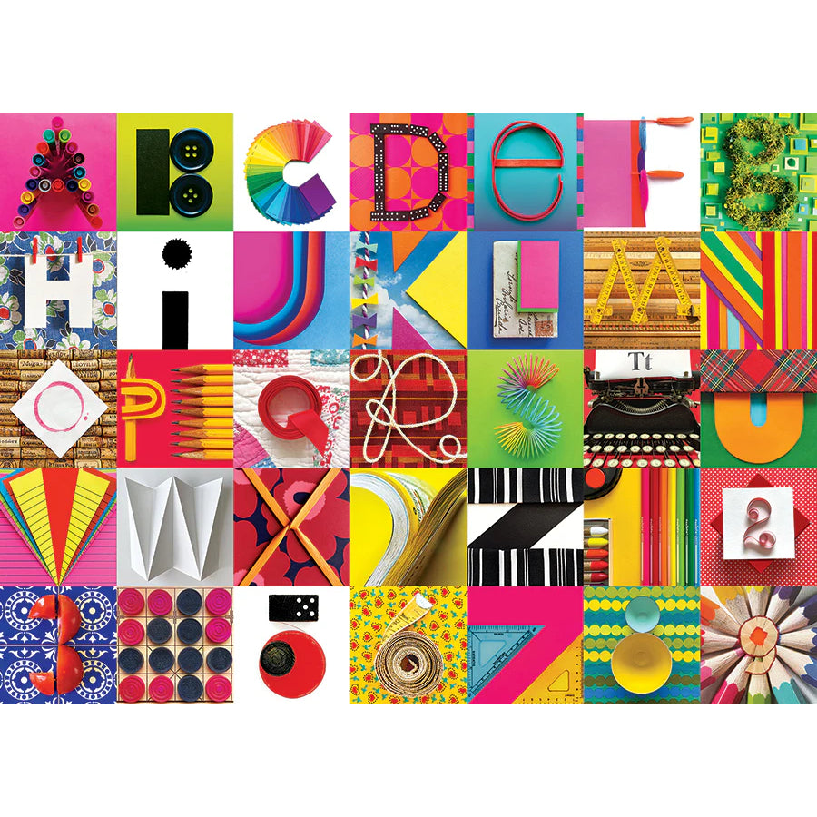 Found Alphabet Jigsaw - 1000 Pieces