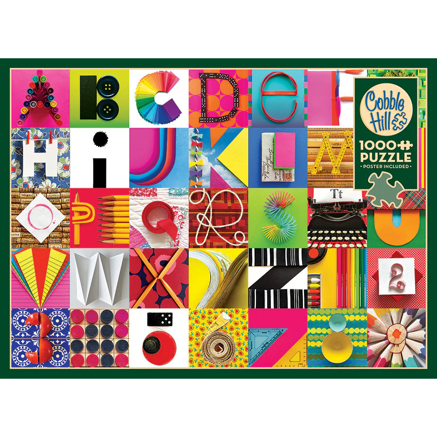 Found Alphabet Jigsaw - 1000 Pieces
