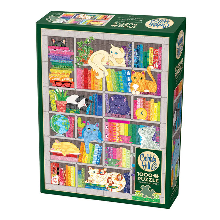 Rainbow Cat Quilt Jigsaw - 1000 Pieces