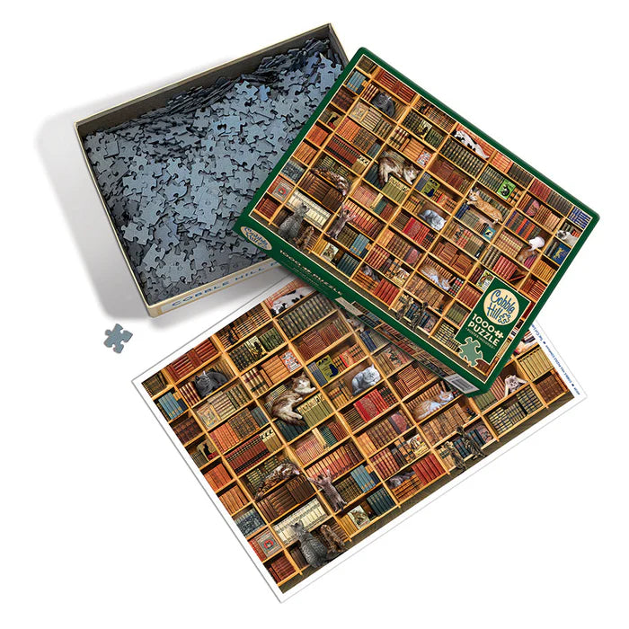 The Cat Library Jigsaw - 1000 Pieces