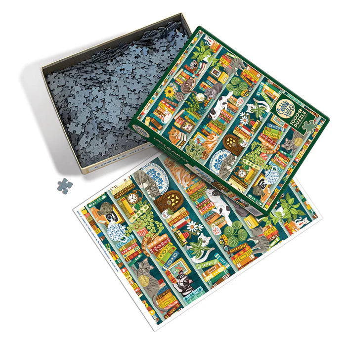 The Purrfect Bookshelf Jigsaw - 1000 Pieces