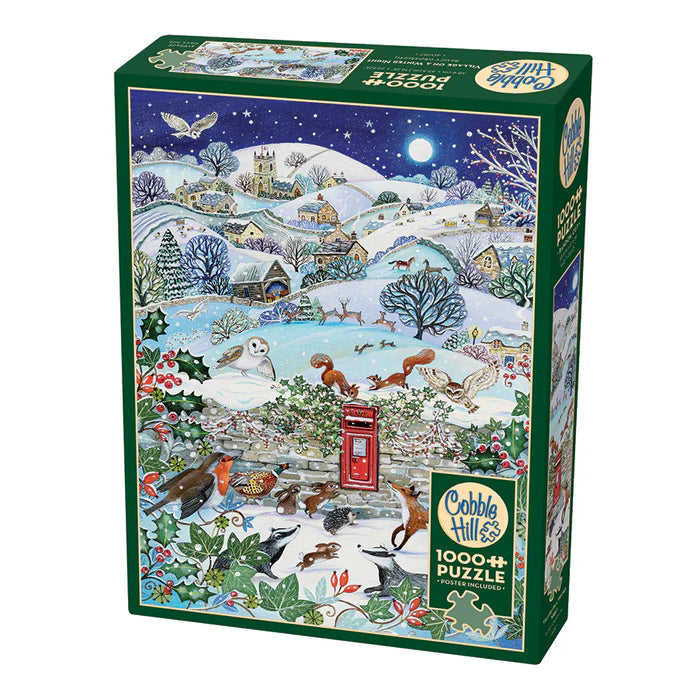 Village On A Winter Night Jigsaw - 1000 Pieces