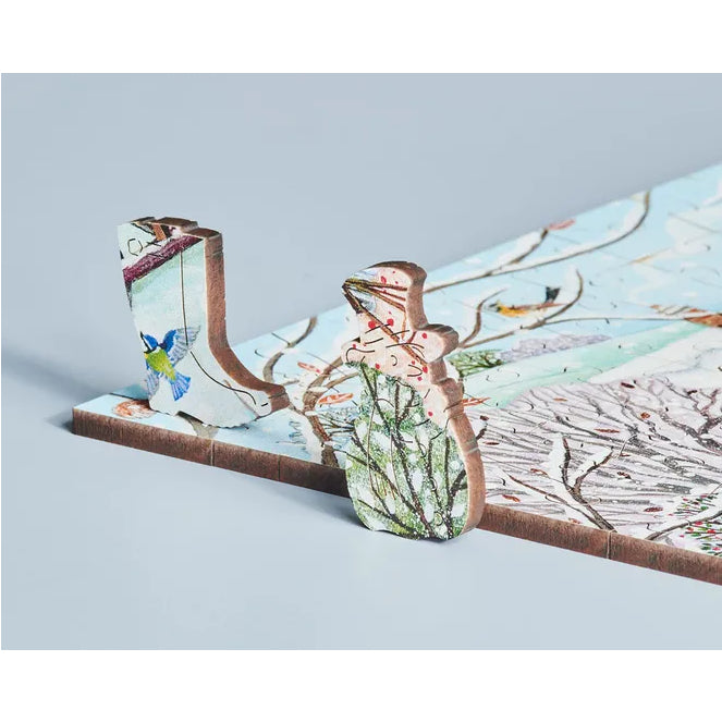 Cottage Garden In Winter Jigsaw Puzzle