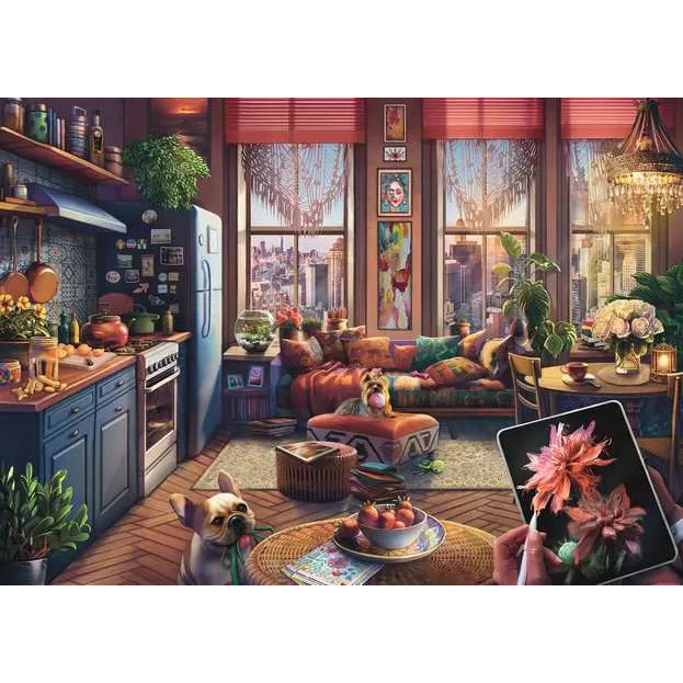 Cozy Boho Studio Jigsaw - 500 Pieces