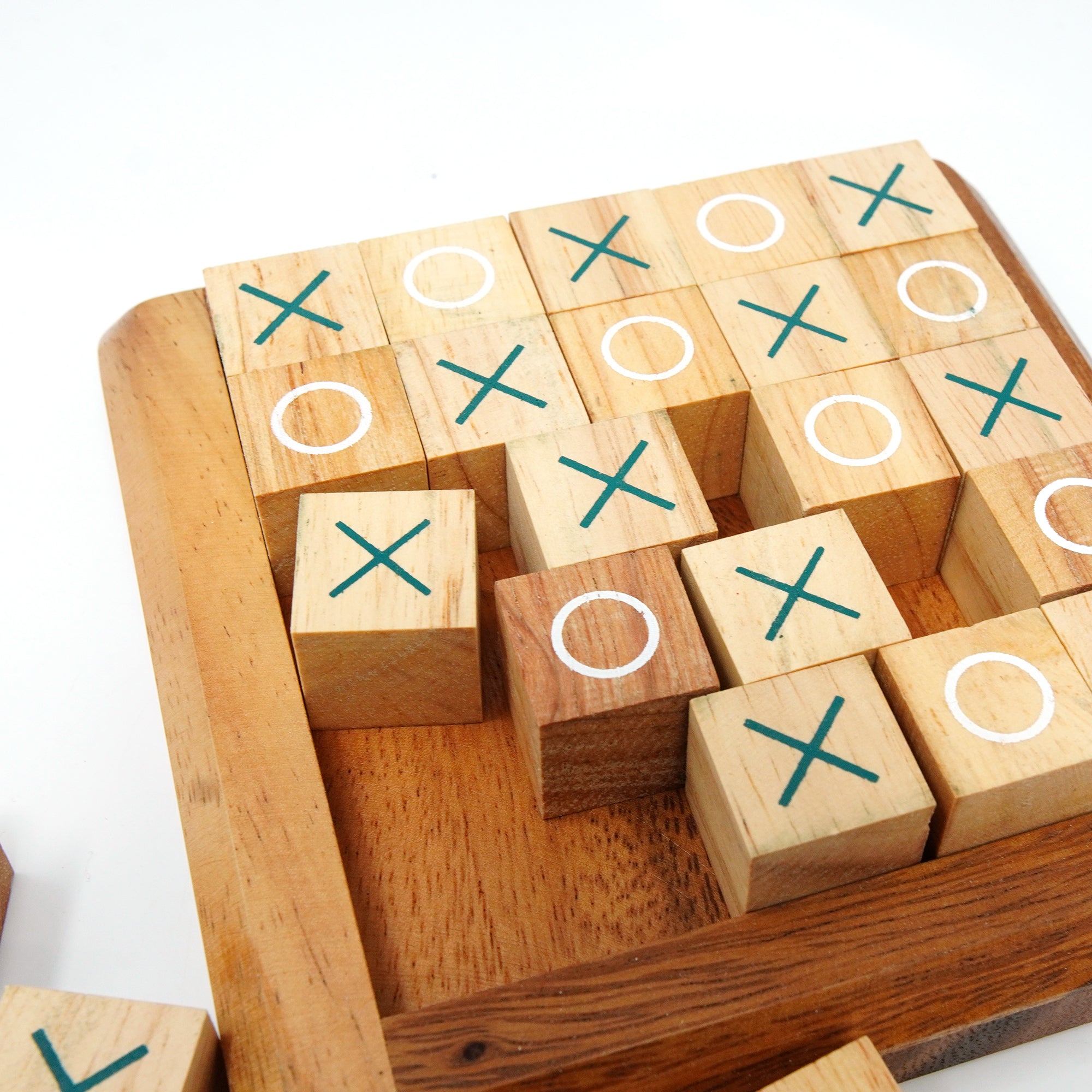 Five in a Row Wooden Game