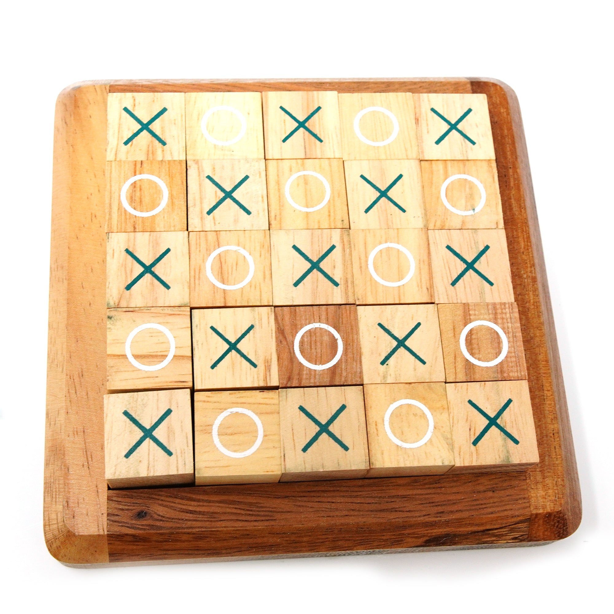Five in a Row Wooden Game