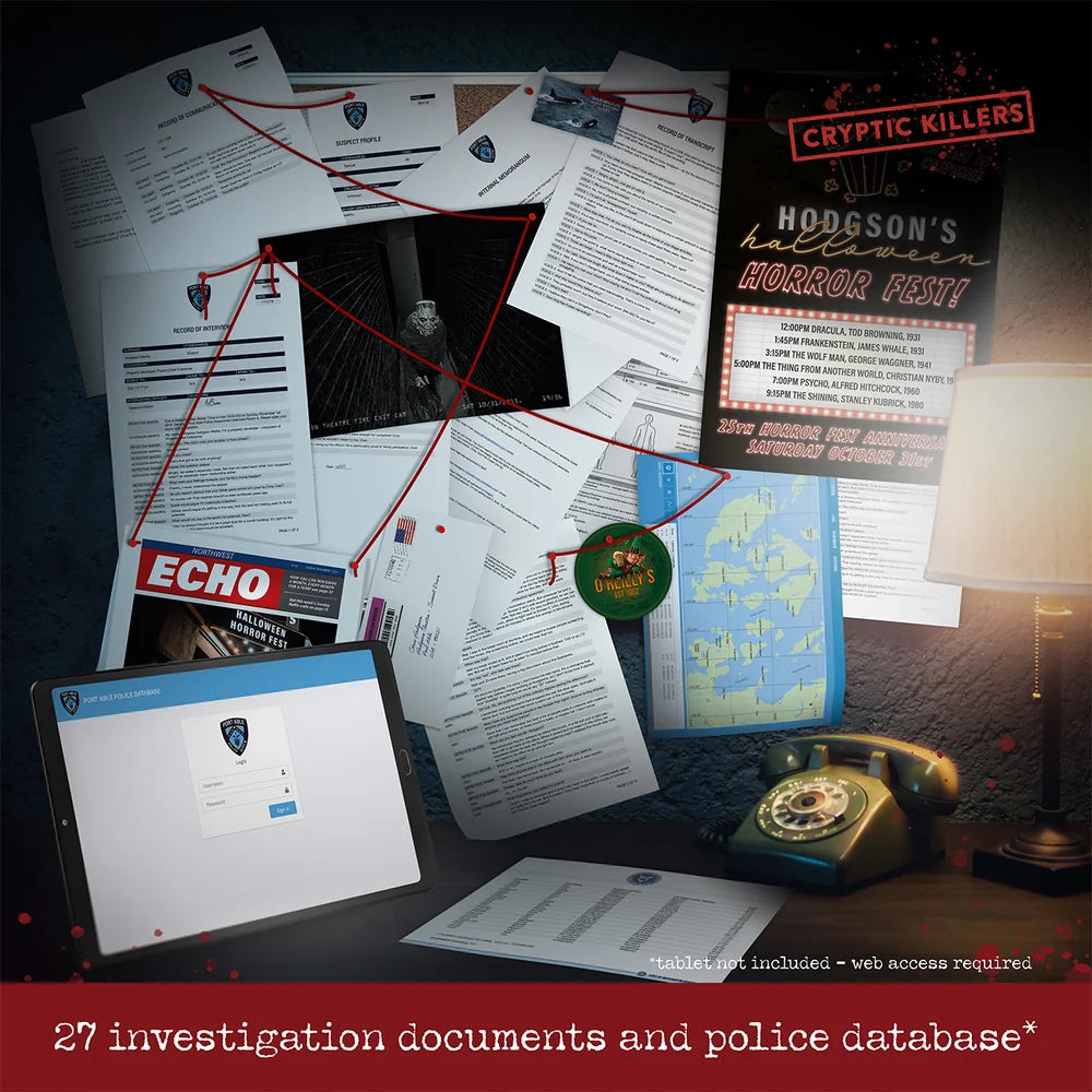 Murder at the Movie Theater Cold Case Puzzle