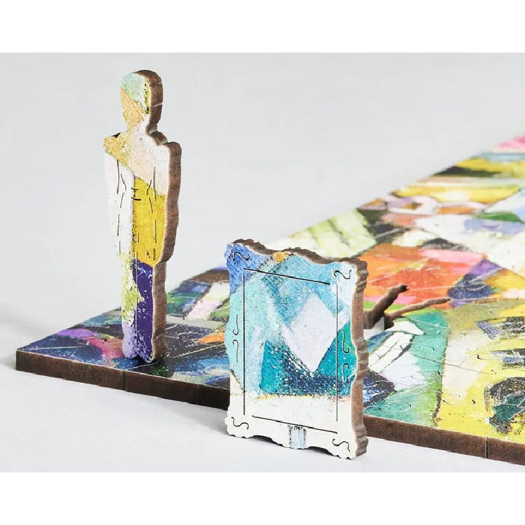 Cubist Landscape Wooden Jigsaw Puzzle