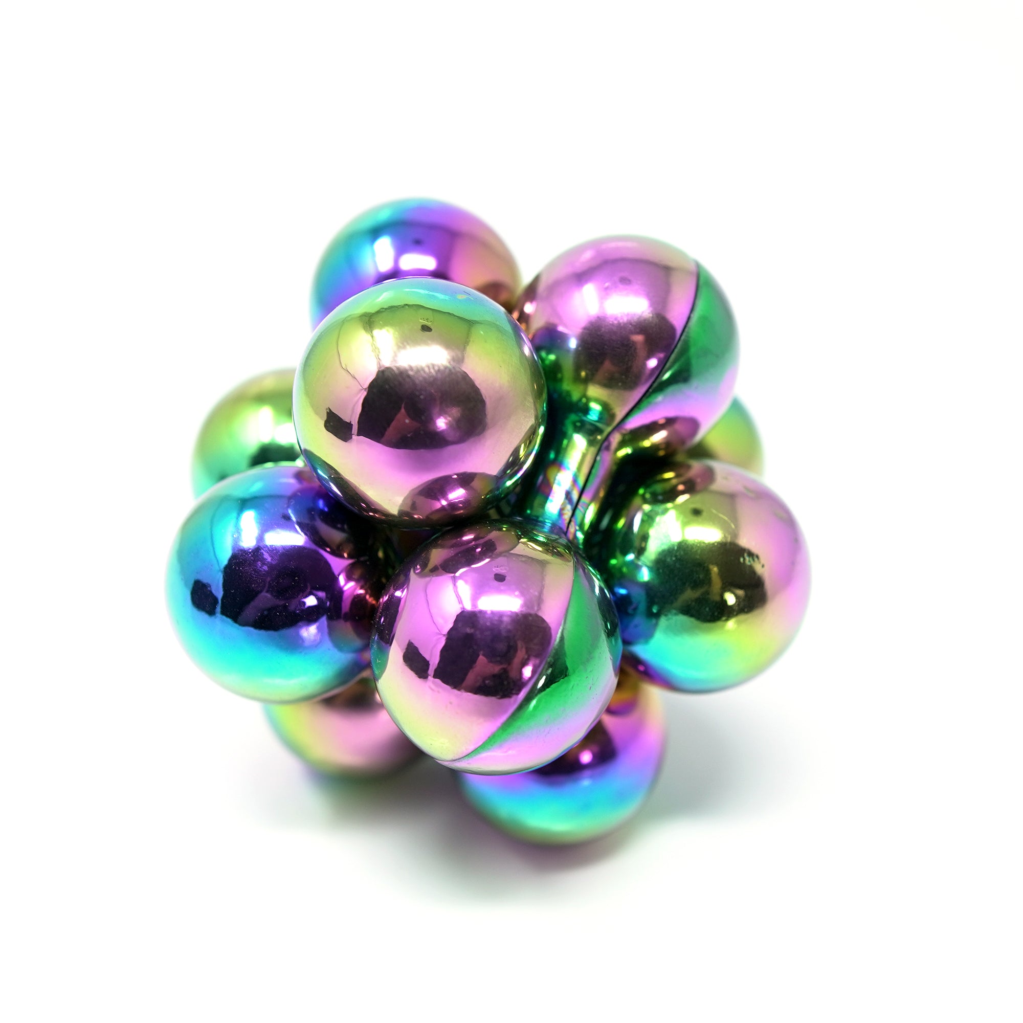 Atom Puzzle - Iridescent Steel