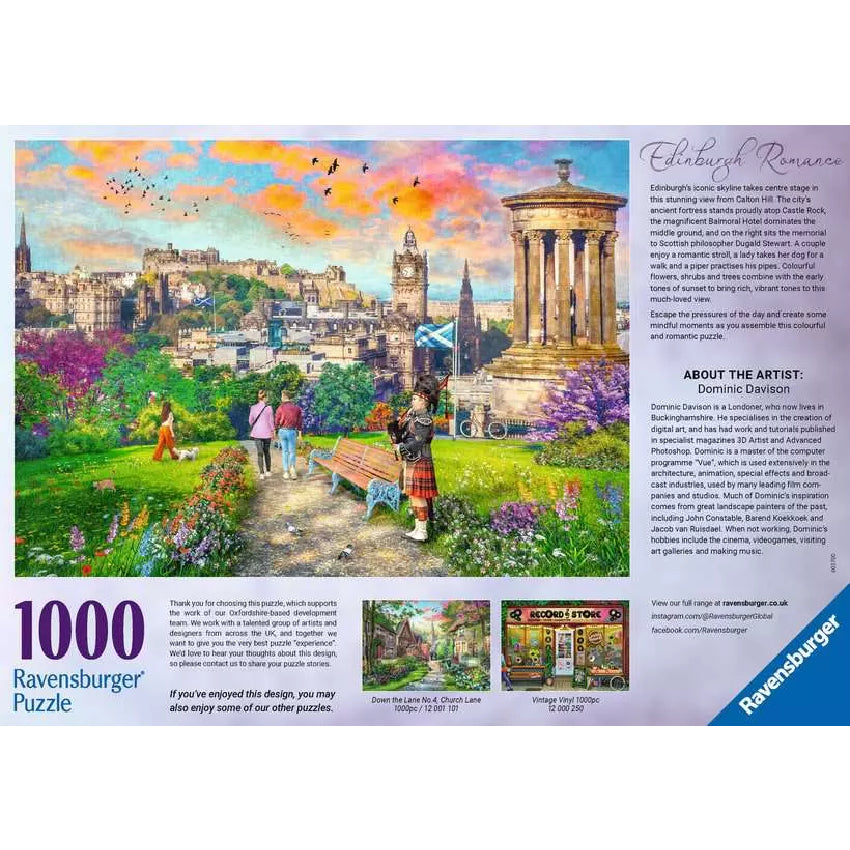 Edinburgh Romance Jigsaw - 1000 Pieces