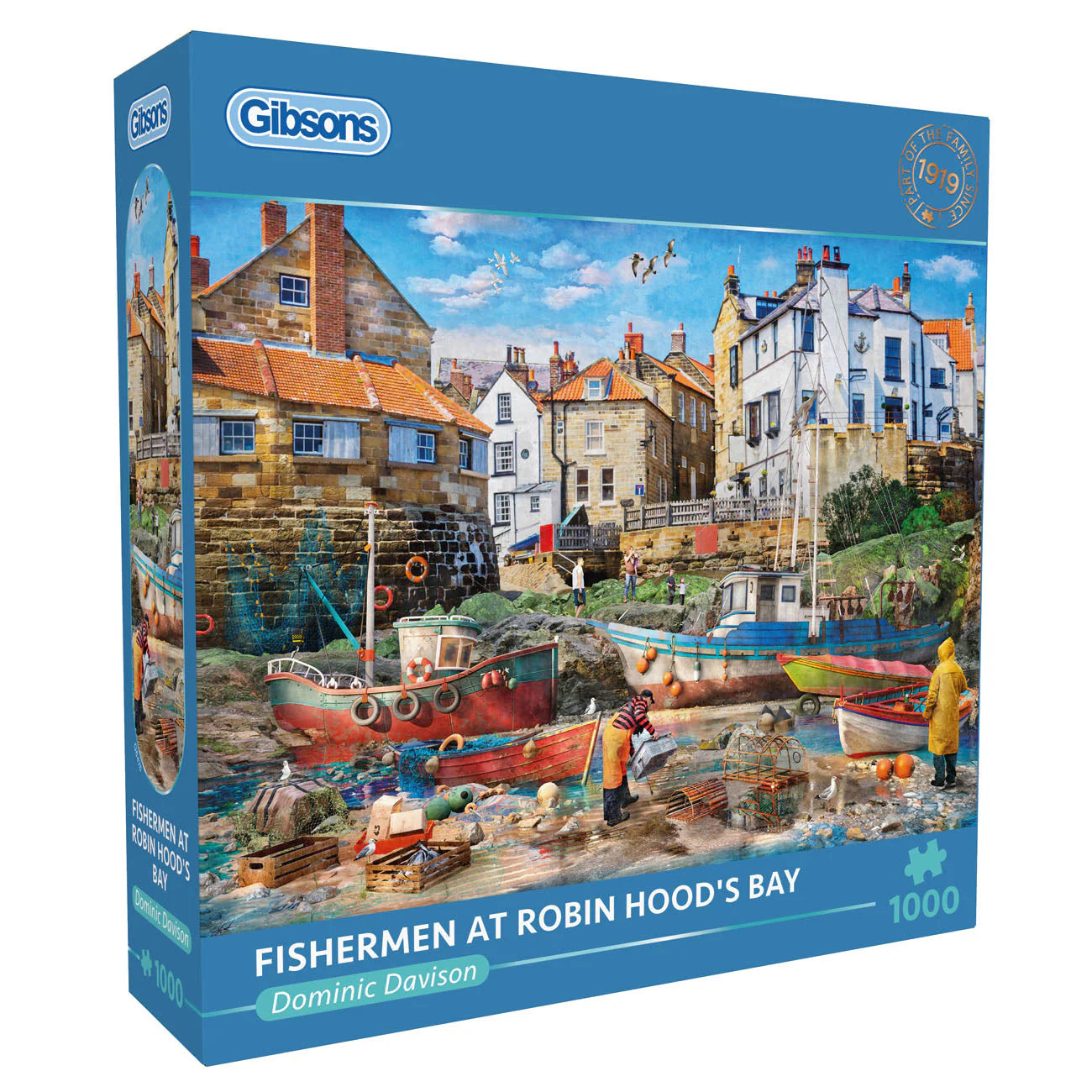 Fishermen At Robin Hood's Bay Jigsaw - 1000 Pieces