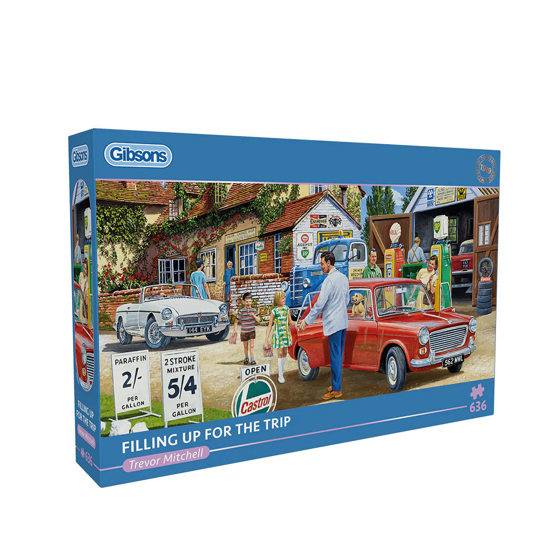 Filling Up For The Trip Panoramic Jigsaw - 636 Pieces
