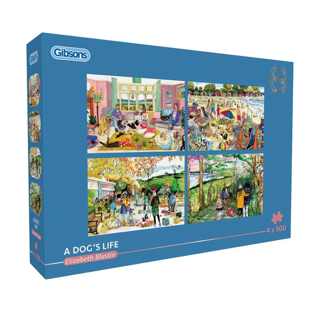 A Dog's Life Jigsaws - 4 x 500 Pieces