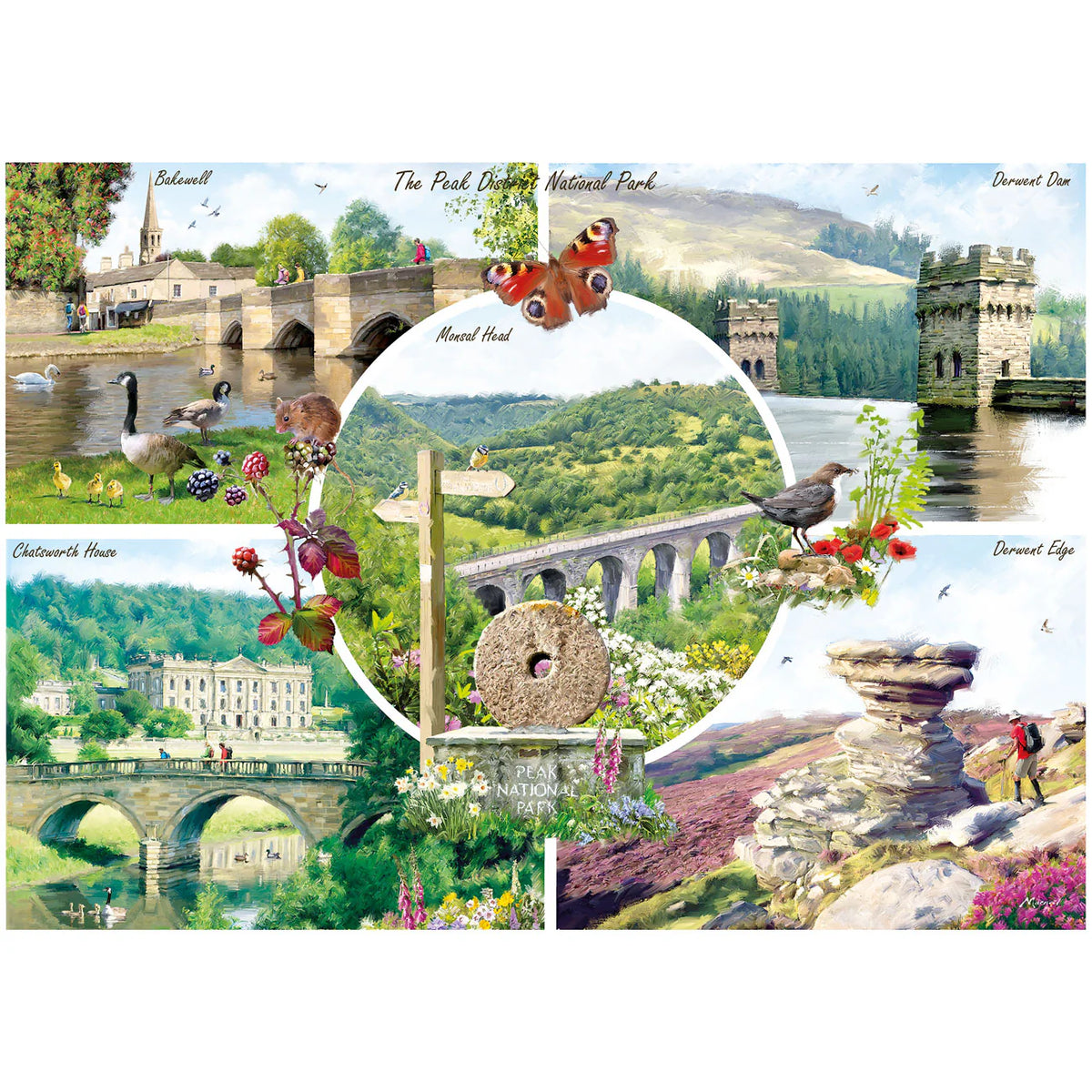 The Peak District Jigsaw - 1000 Pieces | Scenic Travel Puzzle