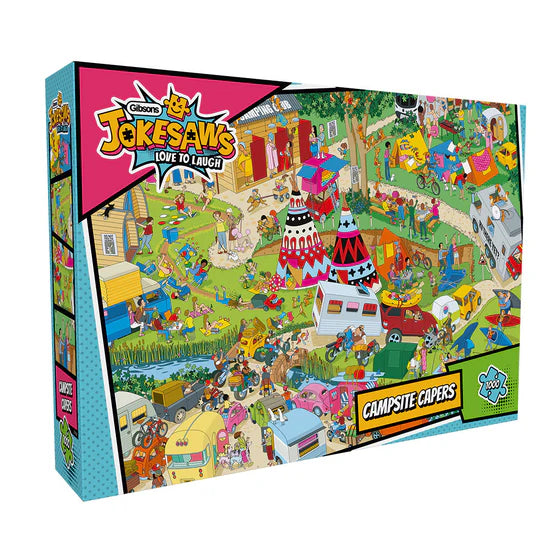 Jokesaws: Campsite Capers Jigsaw - 1000 Pieces