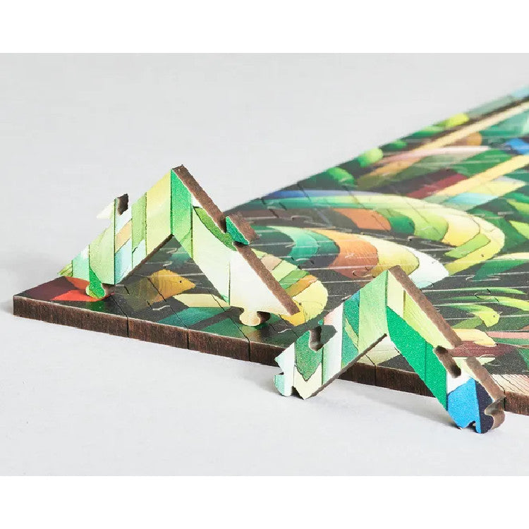 Geometric Rainforest Jigsaw Puzzle
