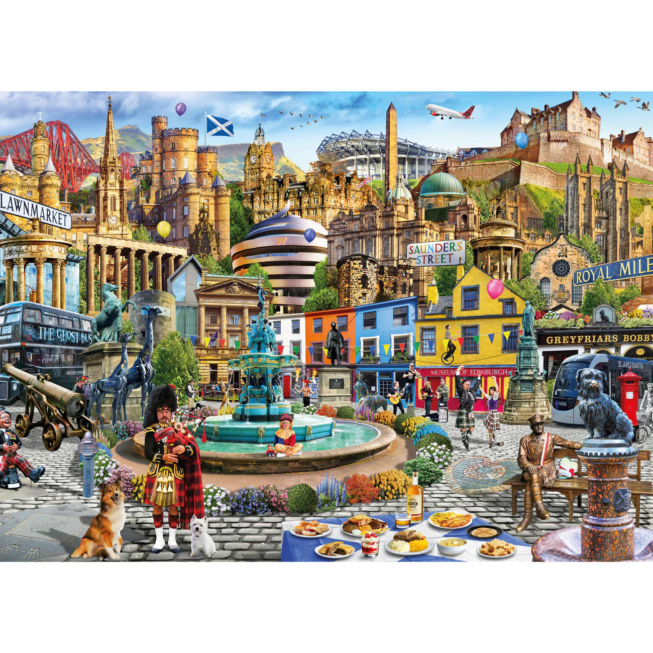 A Day Out In Edinburgh - 1000 Piece Jigsaw