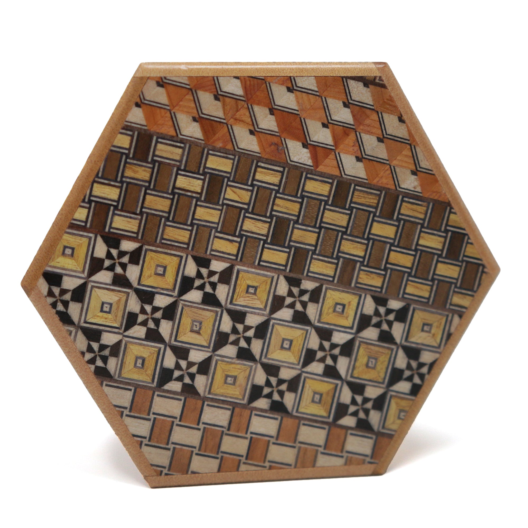 Japanese Puzzle Box - Hexagon - 6 Steps