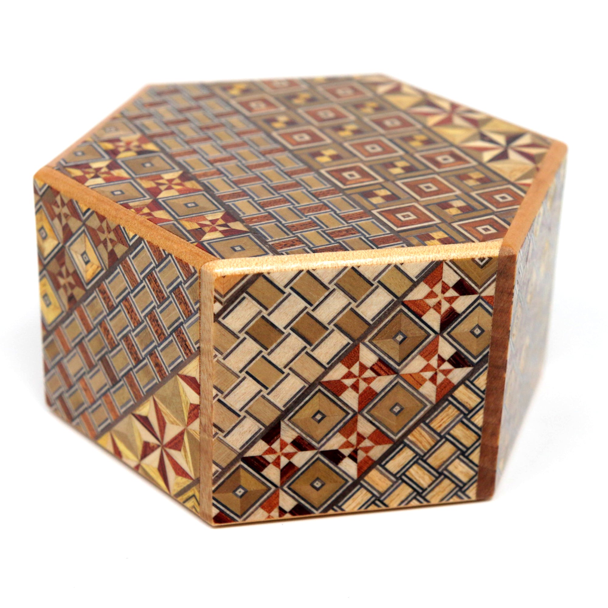 Japanese Puzzle Box - Hexagon - 6 Steps