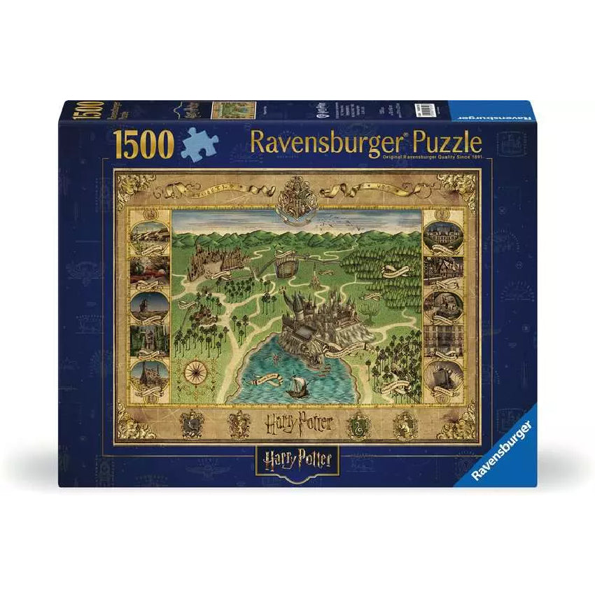 Harry Potter, Hogwarts Map Jigsaw - 1500 Pieces