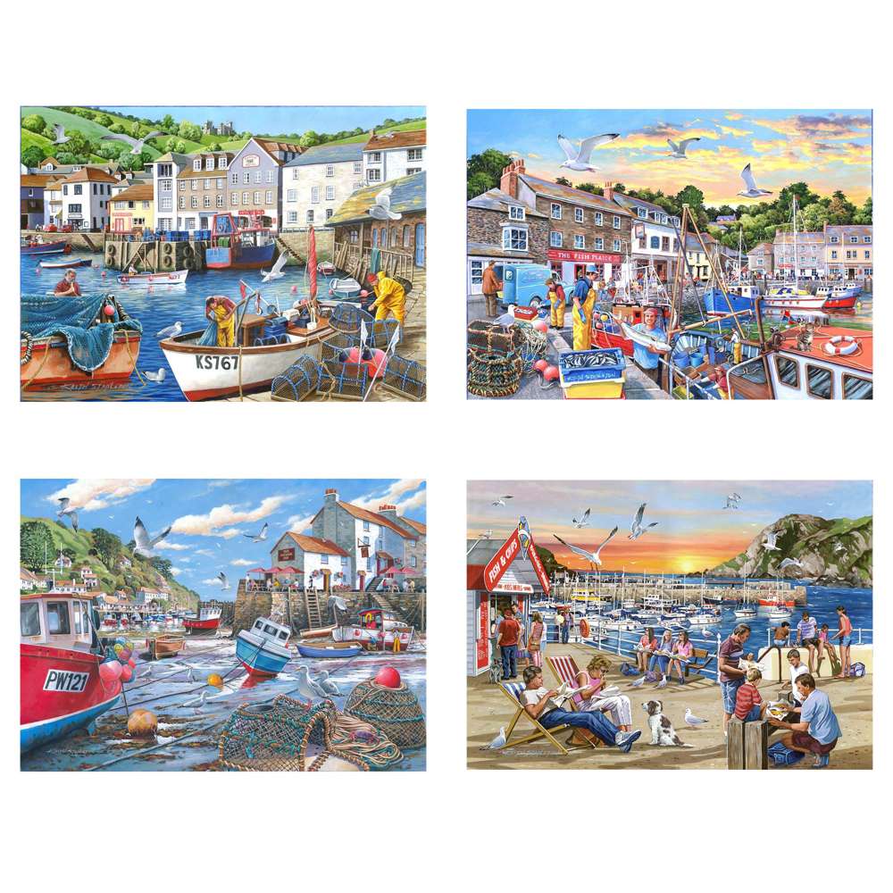Days at the Dock Jigsaws - 4 x 500 Pieces