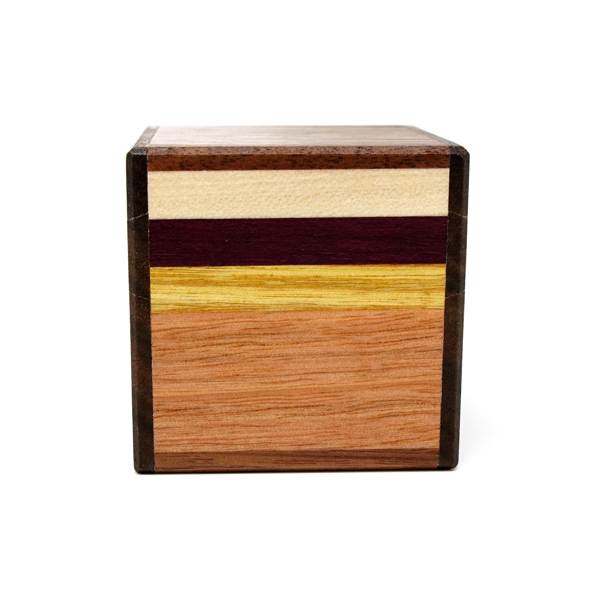 Japanese Puzzle Box - 2 Sun Cube 12 Steps - Natural