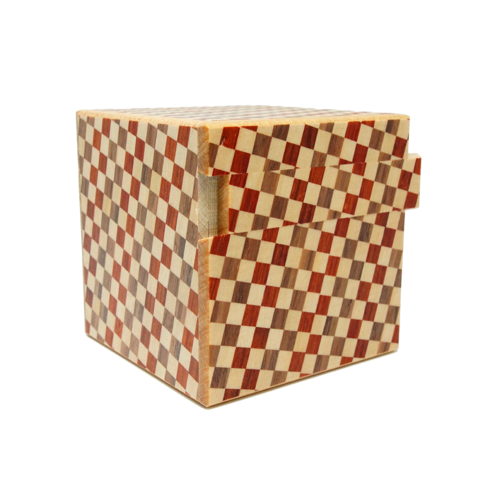 Japanese Puzzle Box - 3 Sun Cube 14 Steps - Ichimatsu