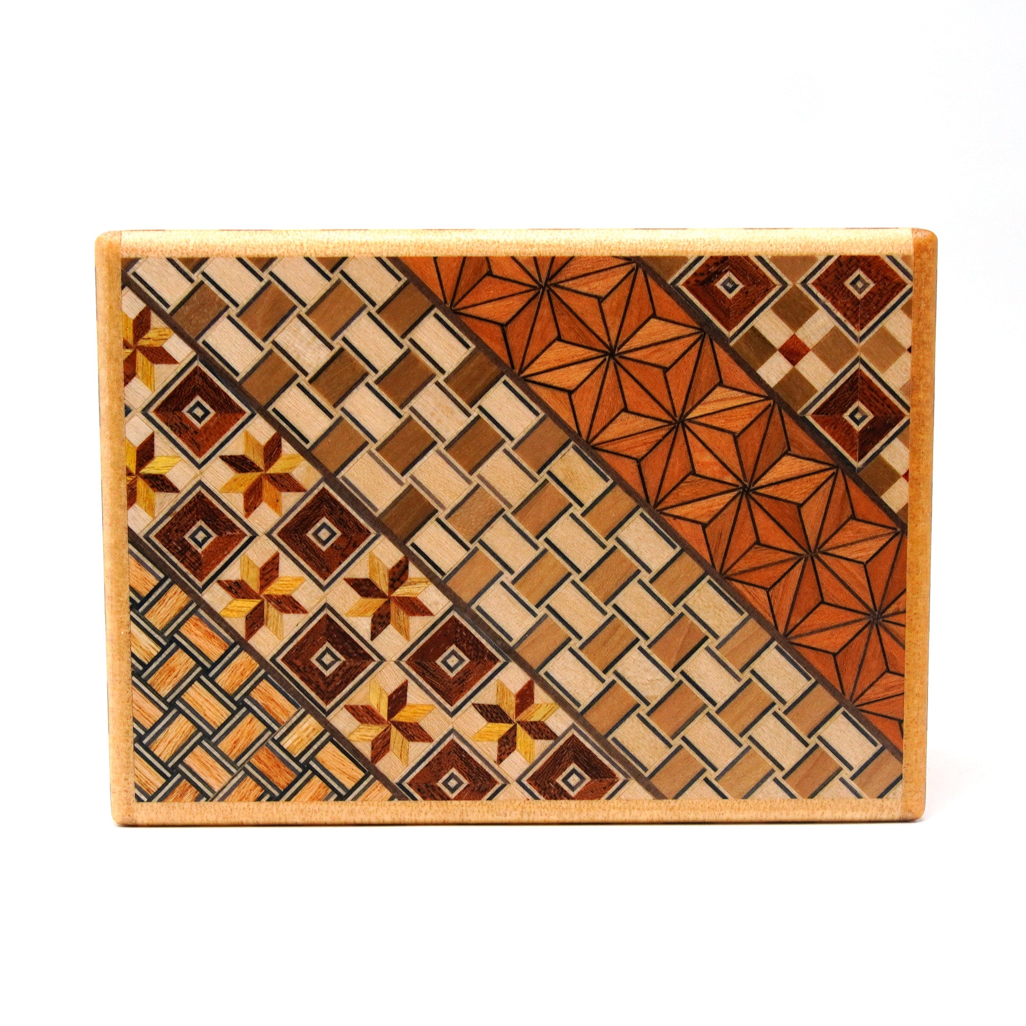 Japanese Puzzle Box - 4 Sun 14 Steps - Yosegi/ Ichimatsu