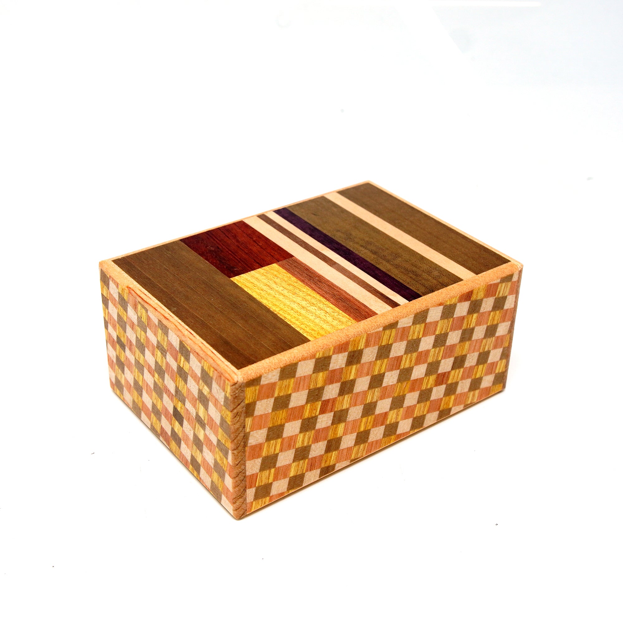Japanese Puzzle Box - 4 Sun 18 Steps - Creative Yosegi
