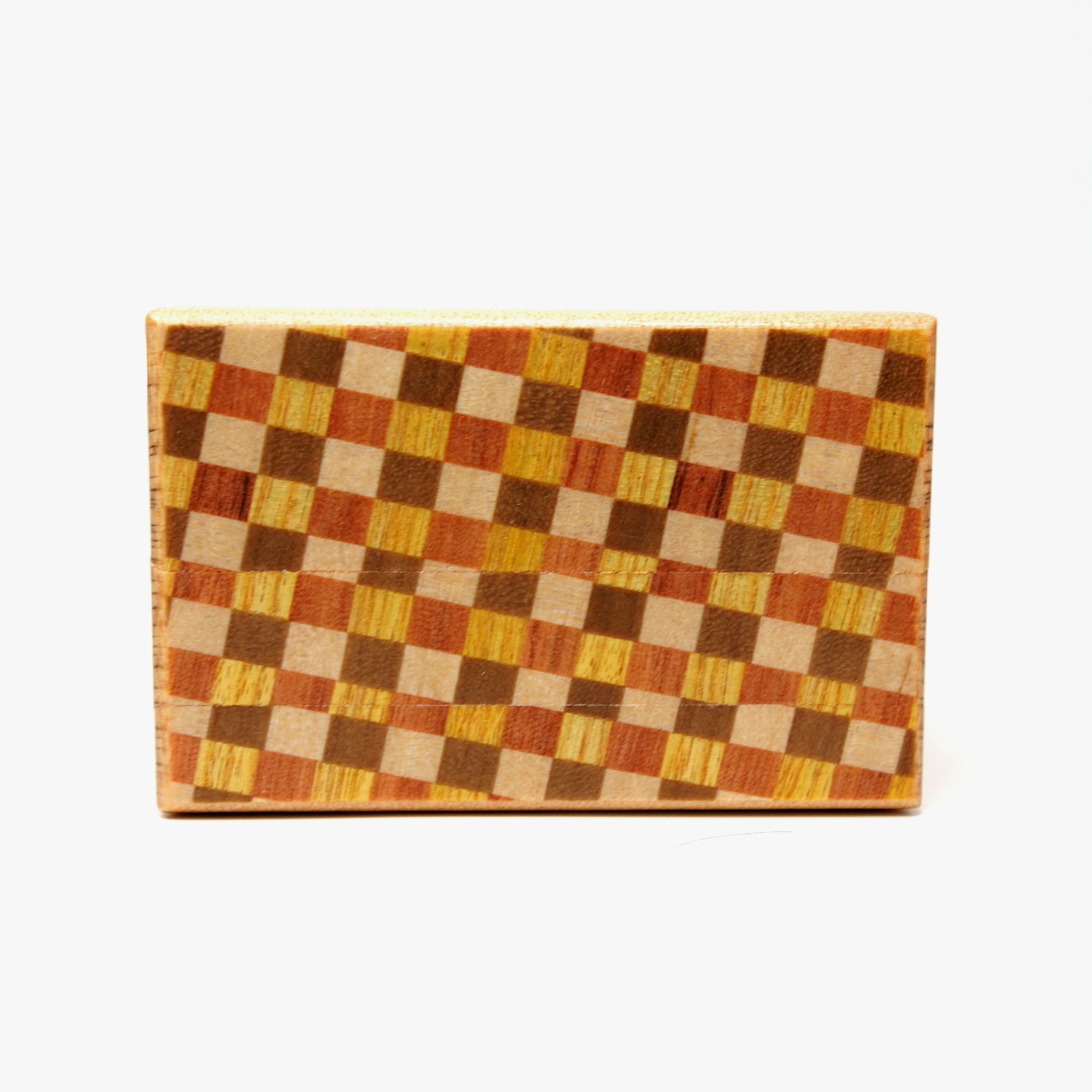 Japanese Puzzle Box - 4 Sun 27 Steps - Walnut/ Ichimatsu