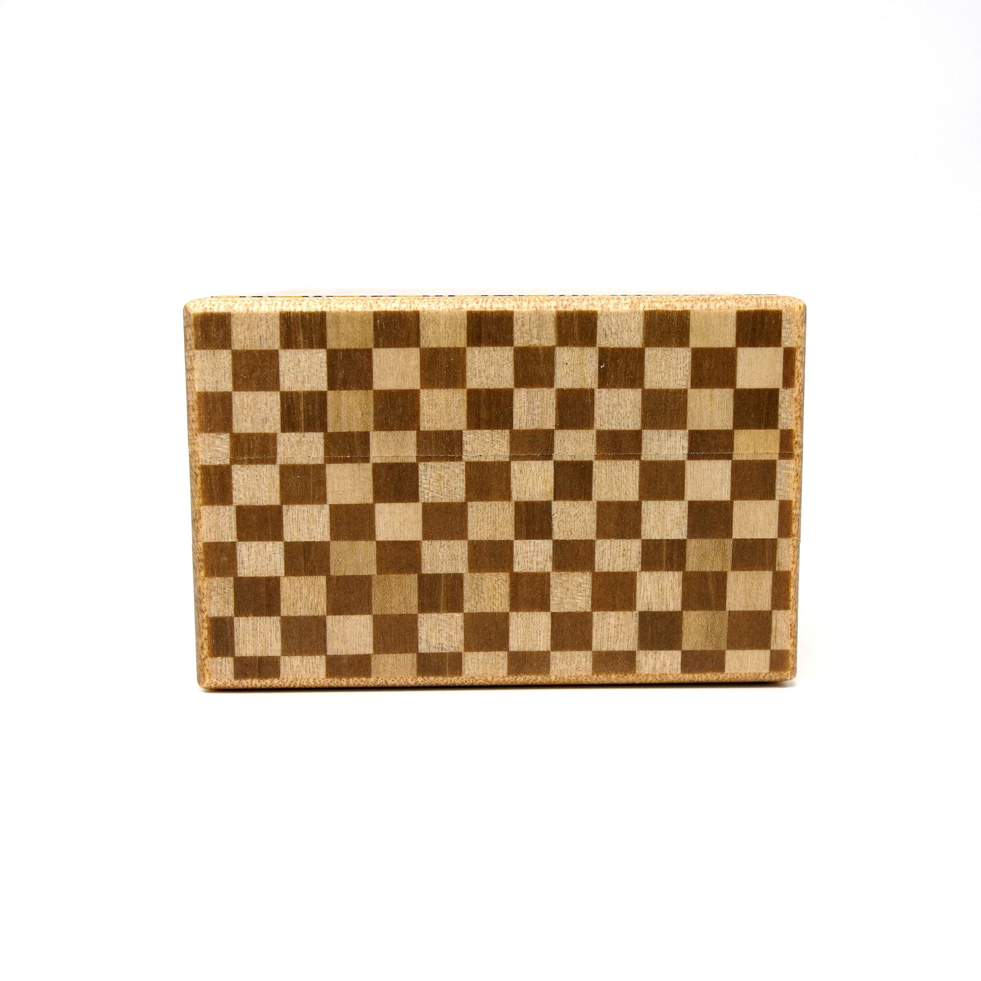 Japanese Puzzle Box - 4 Sun - 4 Compartment - Yosegi/ Ichimatsu