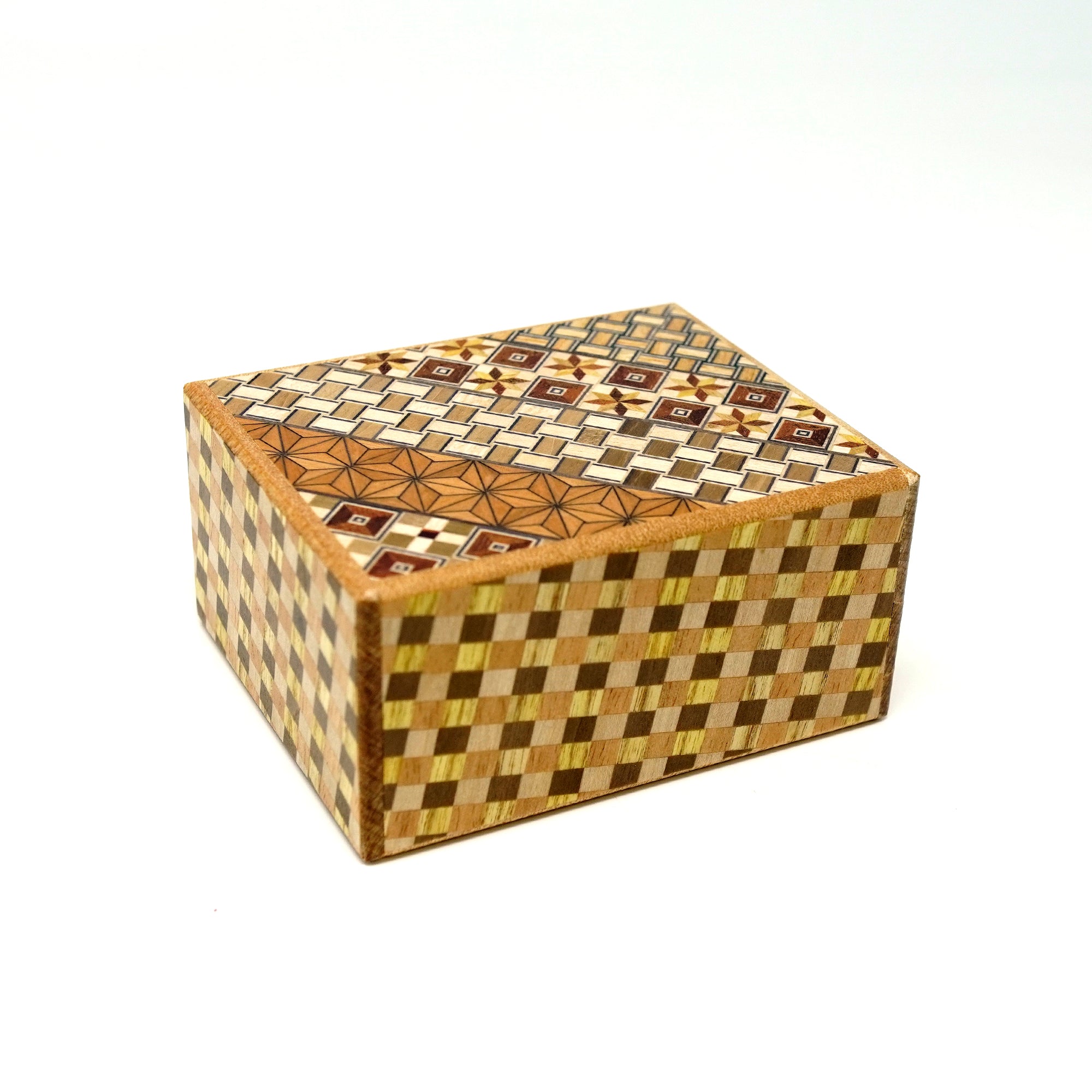 Japanese Puzzle Box - 3.6 Sun 11 Steps - Yosegi/ Ichimatsu