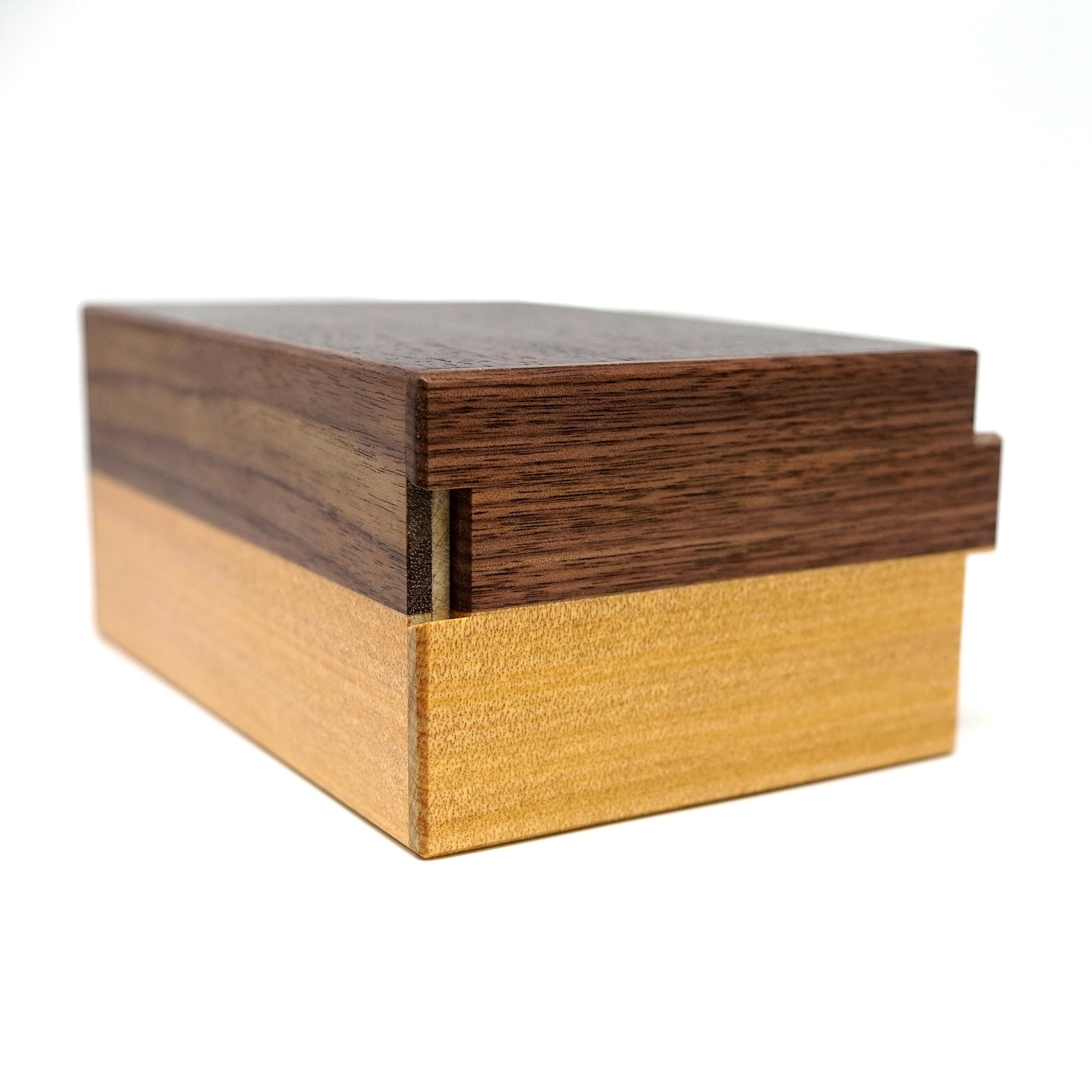Japanese Puzzle Box - 5 Sun 7 Steps - Rosewood/ Walnut