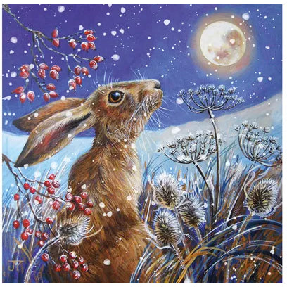 Moon Gazing Hare Jigsaw Puzzle