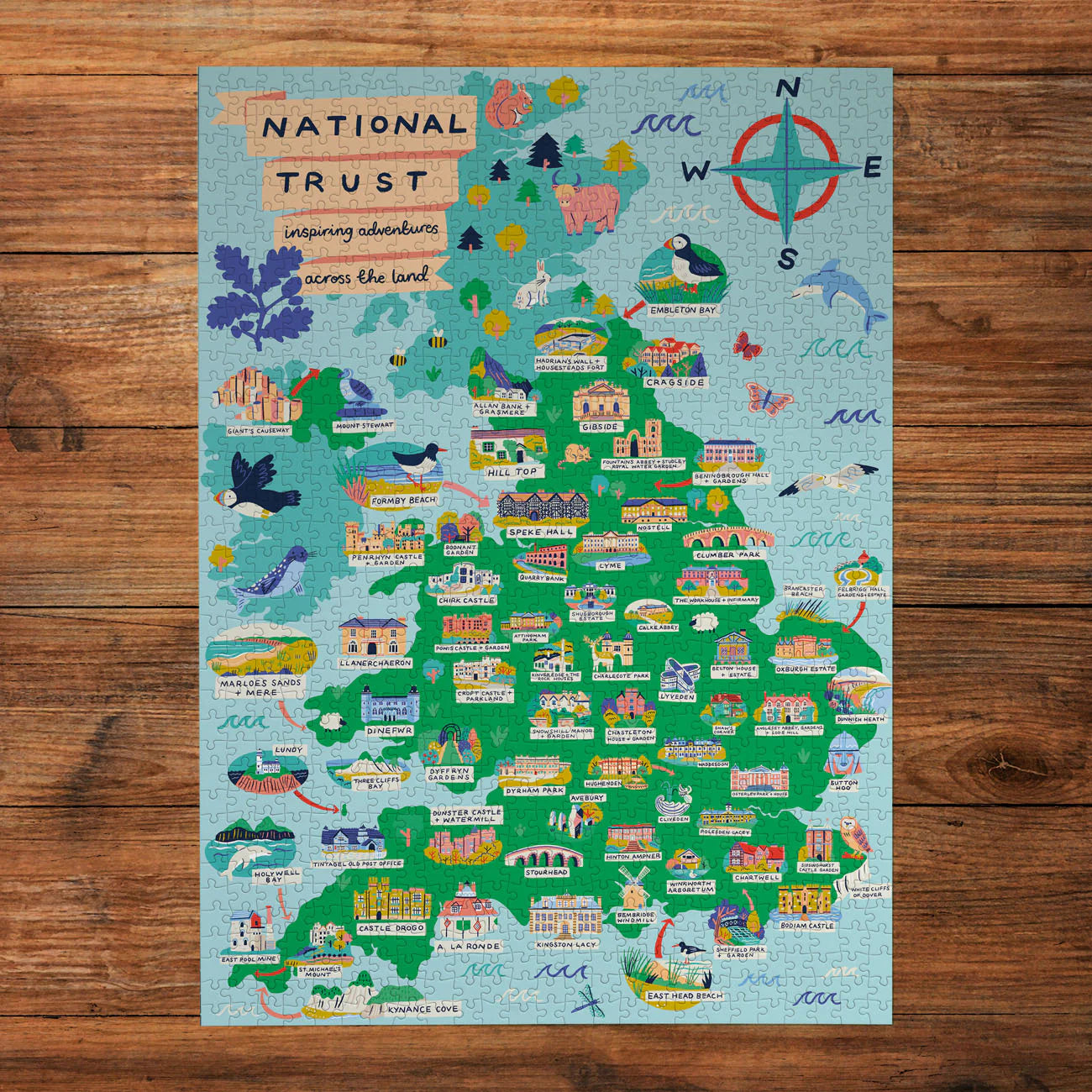 National Trust: Across The Land Jigsaw - 500 Pieces