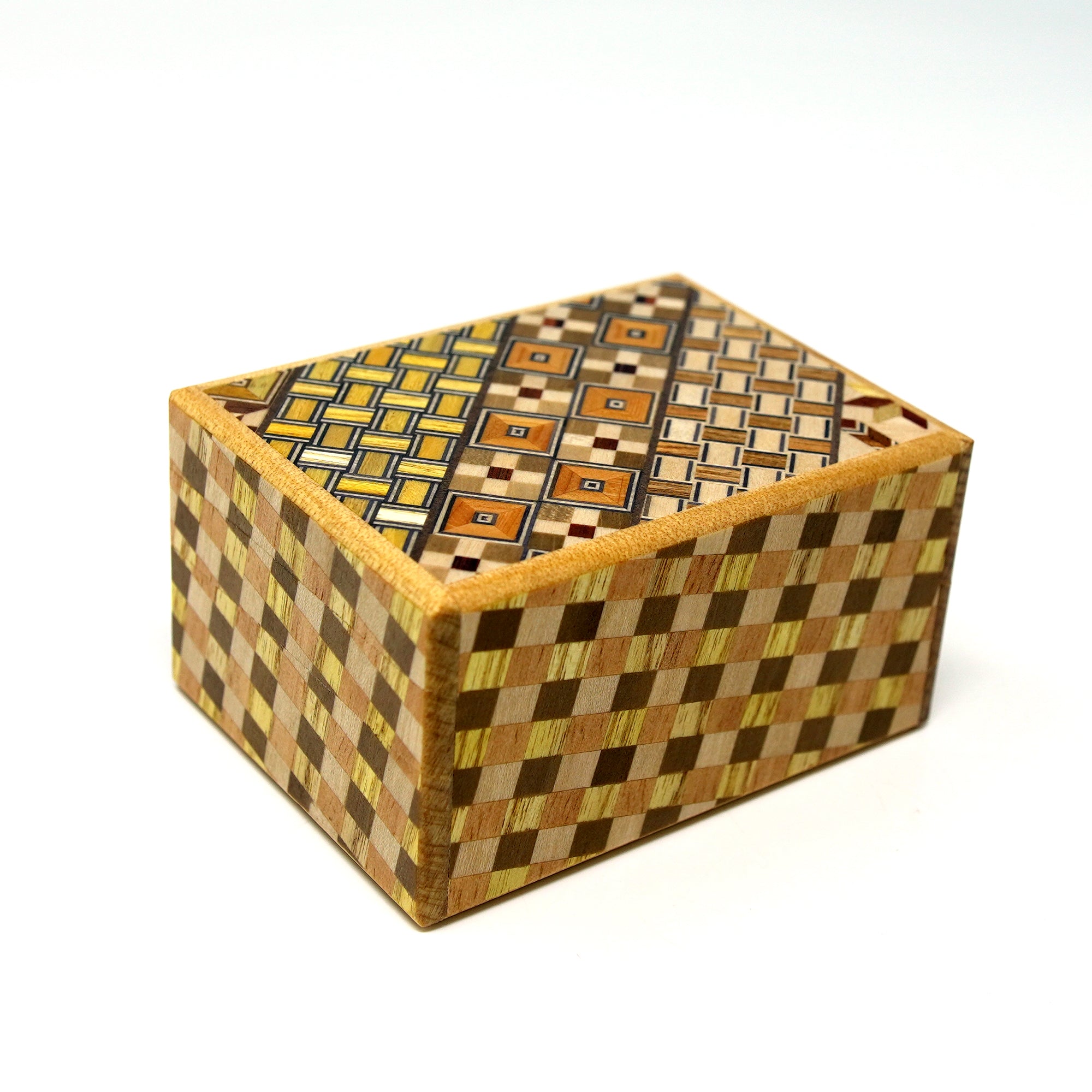 Japanese Puzzle Box - 3 Sun 18 Steps - Yosegi/ Ichimatsu