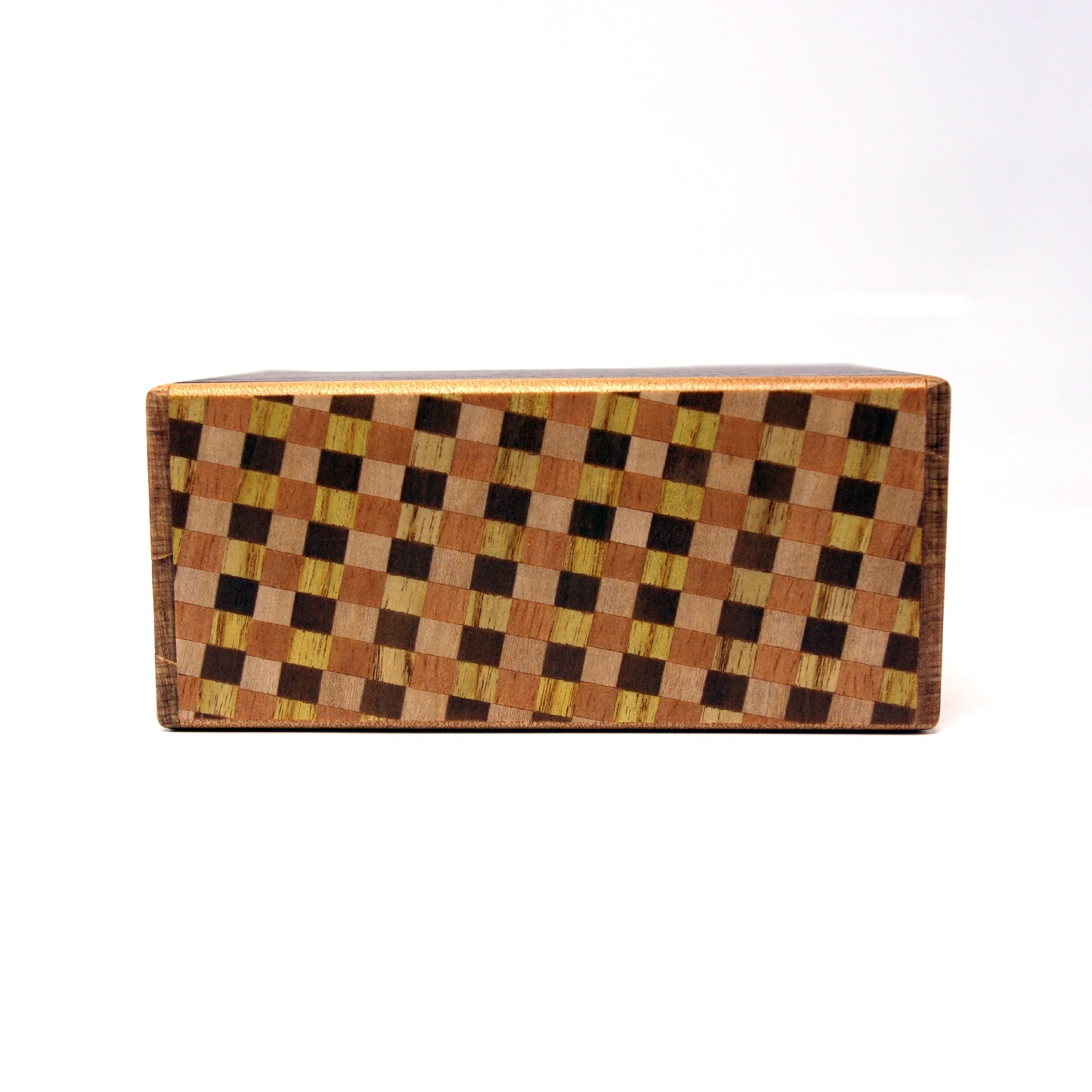 Japanese Puzzle Box - 4 Sun 7+7 Steps Two Compartment Puzzle Box