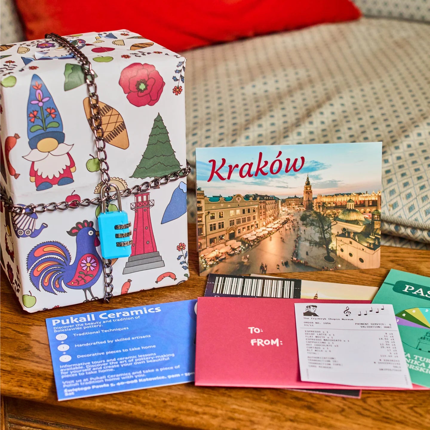 Padlock'd Poland - Puzzle Gift Wrap