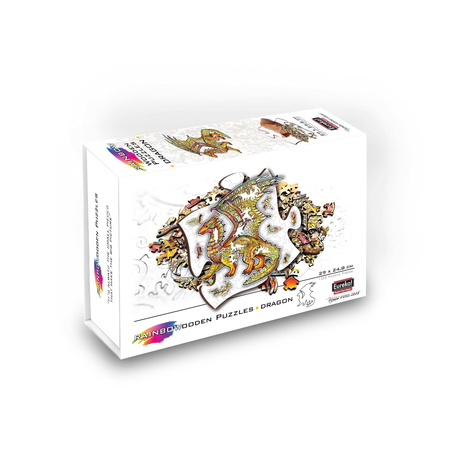 Rainbow Wooden Jigsaw - Dragon - 104 Pieces