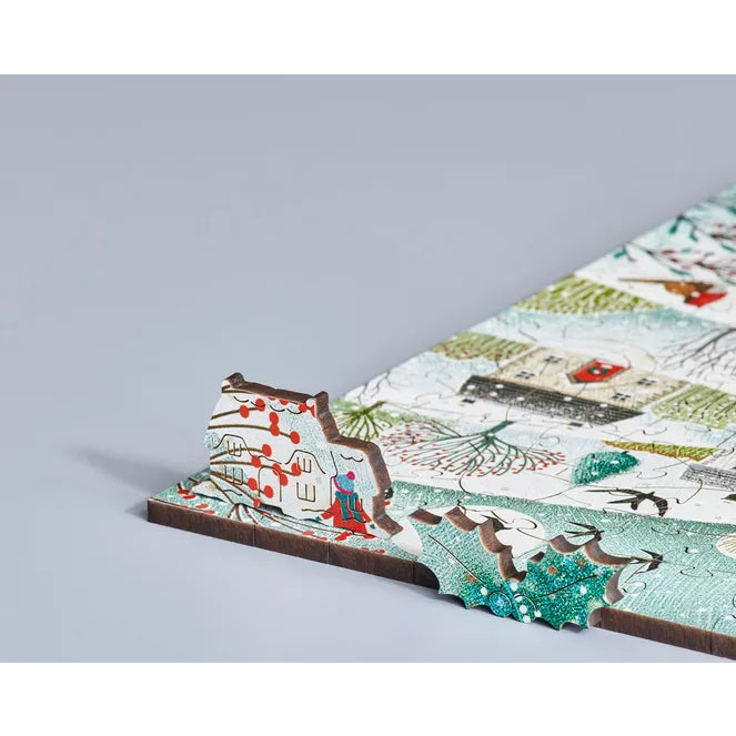 Snowy Church Choir Jigsaw Puzzle