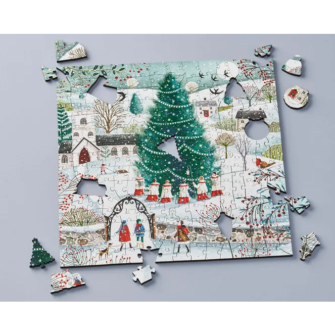 Snowy Church Choir Jigsaw Puzzle
