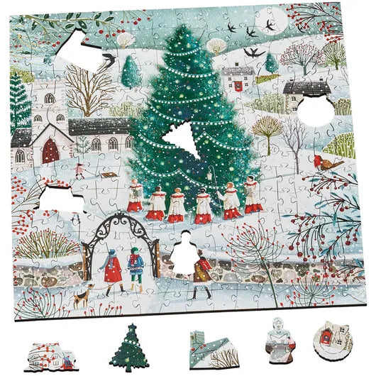 Snowy Church Choir Jigsaw Puzzle