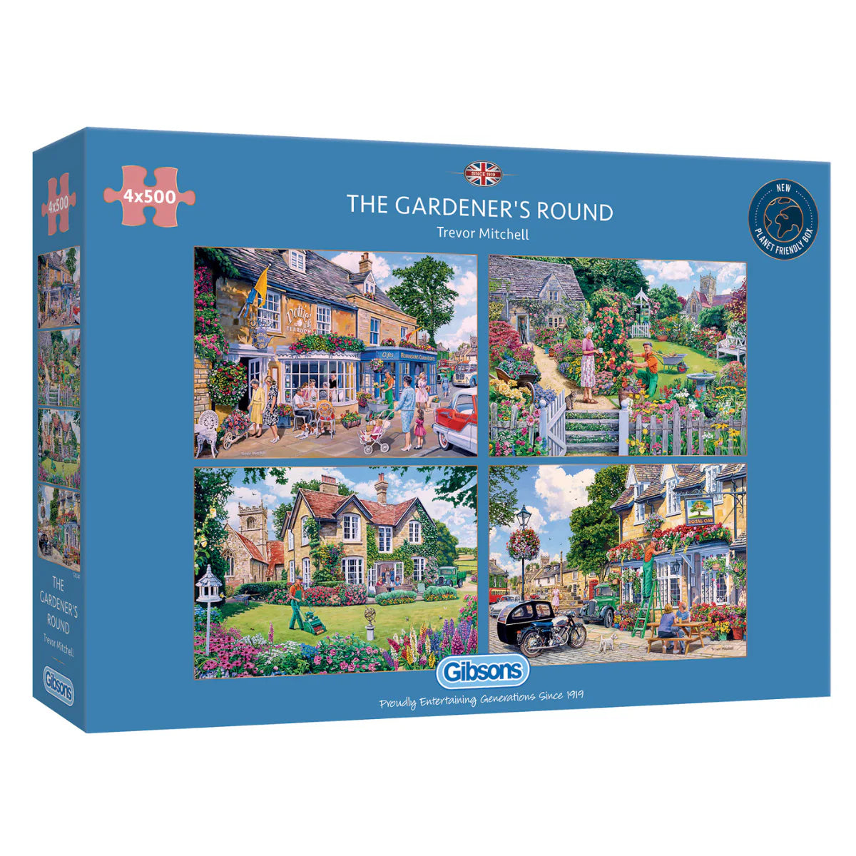 The Gardener's Round Jigsaws - 4 x 500 Pieces