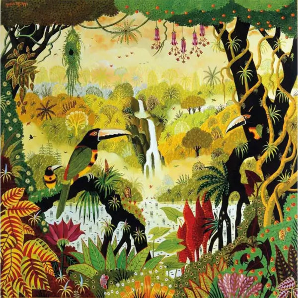 Toucans A La Cascade Jigsaw Puzzle